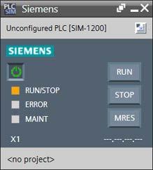 S7-PLCSIM overview 2.7 S7-PLCSIM concepts If you change CPU families and then click the power button, this starts a new, unconfigured simulation of the type you select.