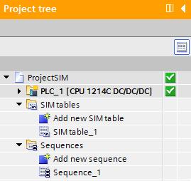 6.1 Project view user interface 6.1.4 Project tree description The S7-PLCSIM project tree is similar in design and operation to the project tree in STEP 7.