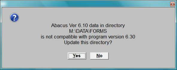 After the installation is complete, start Abacus and select the data location.