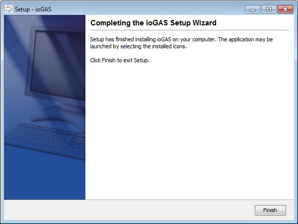 7. To create an iogas desktop icon, check the box in the Select Additional Tasks window.