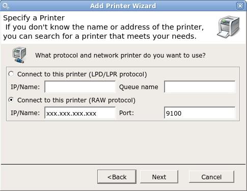 Add Printer Wizard Network Printer If adding a network printer choose A Network printer or a printer attached to another printer and then click Next.