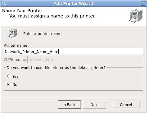 Choose your printer drivers and click Next.