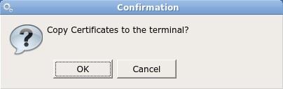 Install SSL Certificate To import a certificate from a USB drive, Enter the Terminal properties, then double click on the Security icon, now check the box to Enable installation from USB