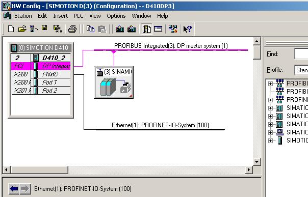 Configuring SIMOTION 3.2 Inserting SIMOTION into a project 4. Select the PROFINET interface from the "Properties" dialog box and confirm your selection with "OK". 5.