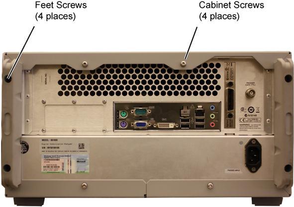 Removing the Instrument Cover to Access Non-removable HDD/SSD CAUTION Electrostatic discharge (ESD) can damage or destroy electrostatic components.