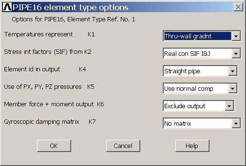Example - Element Type Preprocessor > Element Type > Add/Edit/Delete