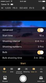 Time-lapse There are two modes for time-lapse: the quick mode and the advanced mode. Quick mode It has two options, 3s and 10s. You can use it for quick self-portrait.