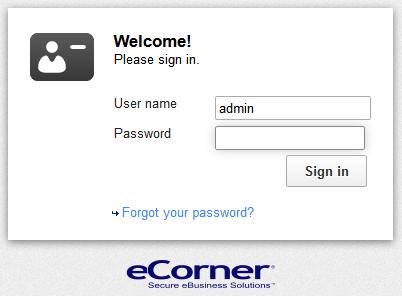A sign-in box will appear. Enter your user name and password that was sent in your Welcome Email. When you login for the first time the Set-Up Assistant will appear.