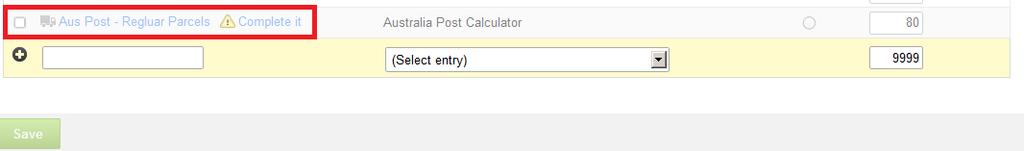 Delivery Method: Setting up Australia Post In Settings >> Delivery and payments >> Delivery methods select Australia Post Calculator from