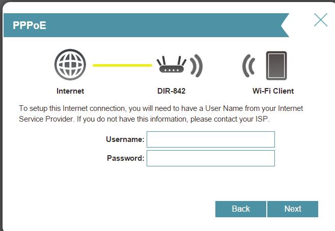Select your Internet connection type (this information can be obtained from your Internet service provider) and