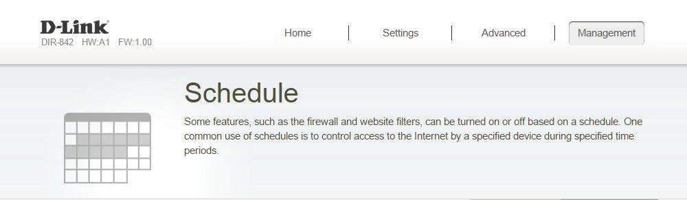 If you edit or create a rule, the following screen will appear: First, enter the name of your schedule in the Name field.