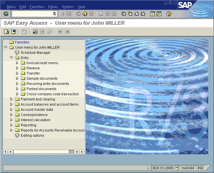 SAP AG Personalization If necessary, the user could add his own reports, Intranet or Internet links, and so on, to the user menu.