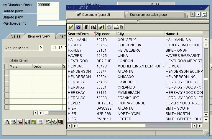 SAP AG Personalizing the Possible Entries Help Personalizing the Possible Entries Help Use The possible entries help is a standard function available in the SAP System.