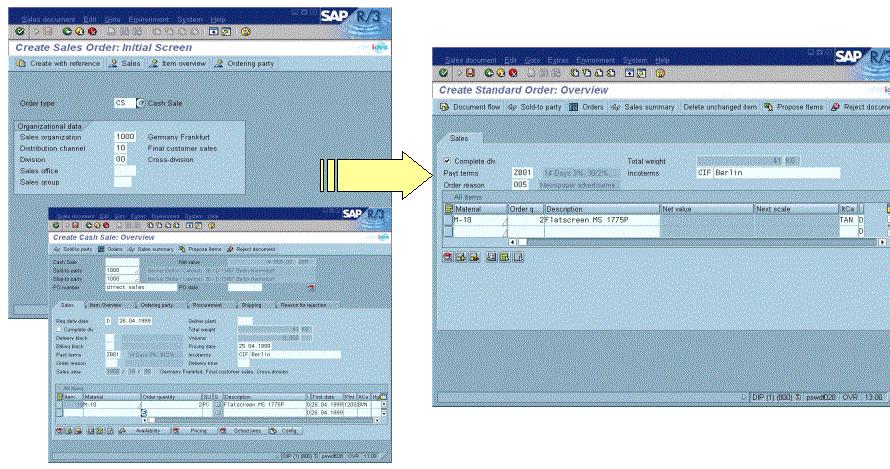 SAP AG Transaction Variants and Screen Variants Transaction Variants and Screen Variants Whenever you use a transaction in the SAP system to process specific business transactions, it often makes