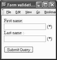 ! @ Example of how JavaScript can be used to check form data: : <script type= text/javascript > function checkname ( ) { if ( document.form1.yourname.