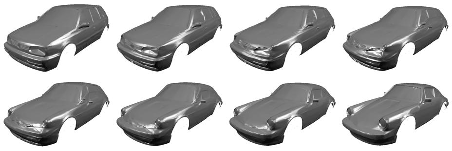 Figure 10. volkswagen to porsche metamorphosis. References [1] T. Beier and S. Neely. Feature-based image metamorphosis. In Proceedings of ACM SIGGRAPH 9, pages 35 4. ACM Press, 199. [] G.
