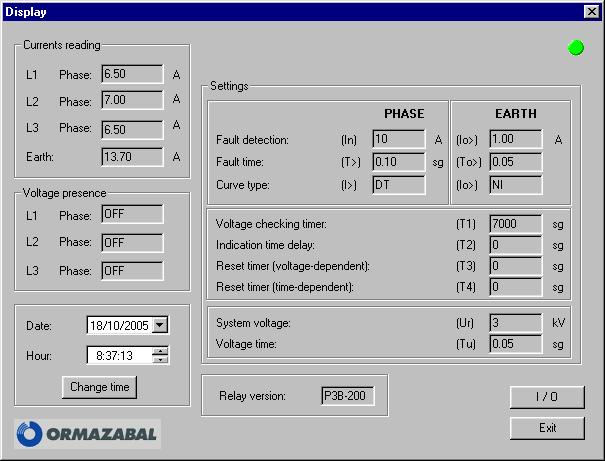 DISPLAY MENU The «Display» menu enables to display the different parameters available in ekorrp, ekorrpci and ekorrci protection or integrated control, but they cannot be modified [9].