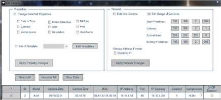 range if changing the IP address of more than one device)