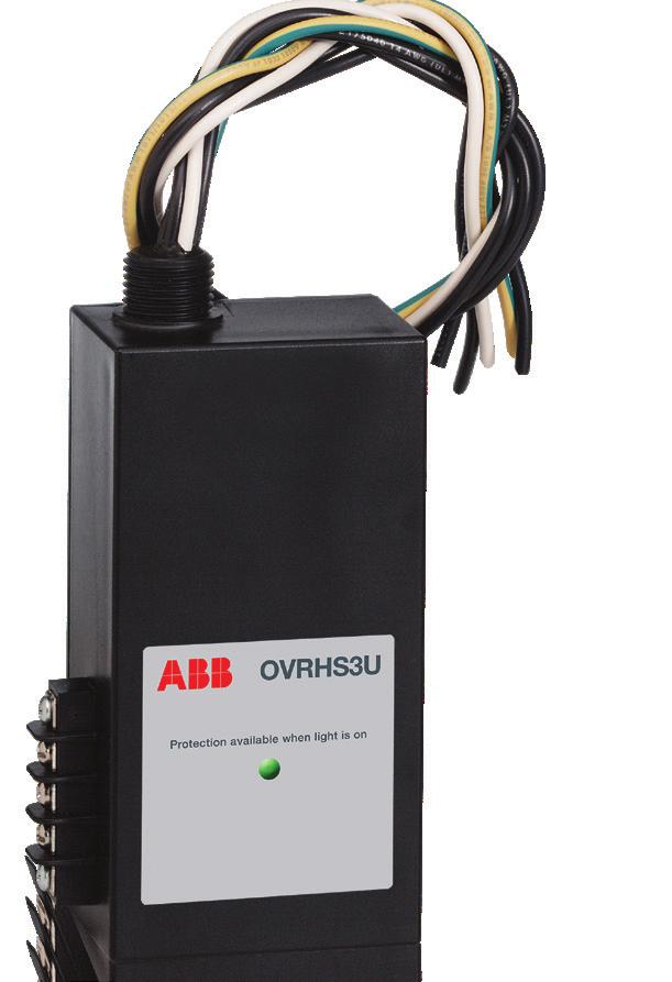 24 OVR SERIES SURGE PROTECTION DEVICES - PRODUCT CATALOG 2018 OVRH series OVRHS3U (400A and below, 40 ka) Product Features Listed to UL1449 4th Edition for Type 1 or Type 2 SPD applications