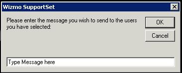 Sending a Message The Send Message feature allows the SupportSet user to broadcast a message to one or more users within a selected company.