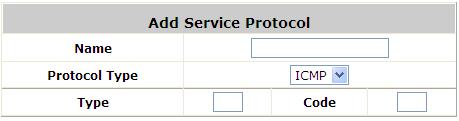 protocol. If the Protocol Type is ICMP, it will need to define Type and Code. If the Protocol Type is IP, it will need to define Protocol Number.