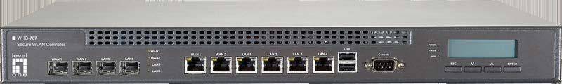 2.2.6. WHG-707 Hardware 1 2 3 4 5 6 7 8 9 1 WAN1/ WAN2 (SFP) Two combo WAN ports (SFP) are connected to the external network, such as the ADSL Router from your ISP (Internet Service Provider).