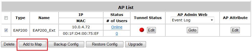 10.5.3. Marking APs on your Map If you have several APs deployed and listed in List under Wide Area AP Management, their geographical location can be marked on a particular map.