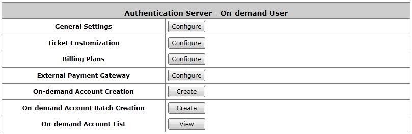 6.1.1. Configuring On-demand The administrator can enable and configure this authentication method to create on-demand user accounts.