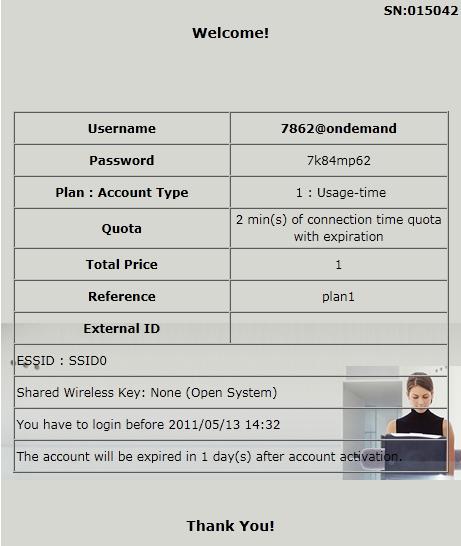 Network operator can also choose to create ondemand accounts in batch.
