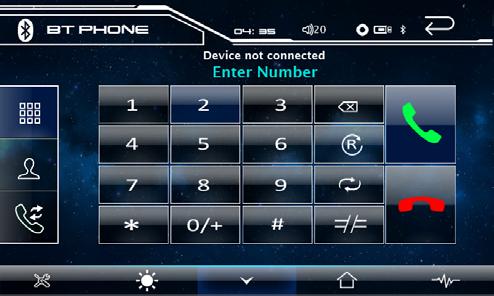To enter bluetooth mode, you can tap bluetooth icon on main menu or long press the mute/ bluetooth button on the remote control or press mode button on remote.