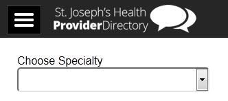 into the directory. The +FAV button will add them to your Favorites list. Specialties The Specialties page allows you to filter the Providers A-Z list by Specialty.