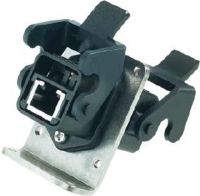 Han 3 A RJ45 IP65 / IP67 connectors Han 3 A RJ45 panel feed-throughs and couplings