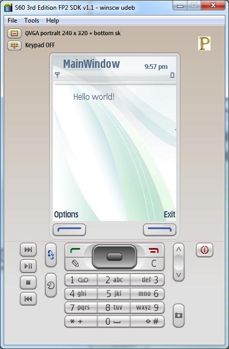 Uporaba tehnologije VoIP na mobilnih napravah Symbian Stran 18 Slika 4.2: Prikaz rezultata v emulatorju 4.3 
