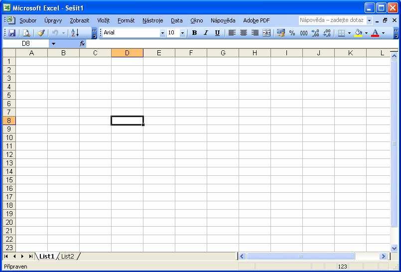 Poznámky MS EXCEL Ladislav Huraj 1 Pracovná plocha Okno programu MS Excel (ďalej len Excel) sa rozdeľuje na časti (obr.