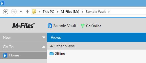 Checked out documents can be easily checked in through Checked Out to Me view. M-Files Web M-Files Web is the browser based client option for M-Files.