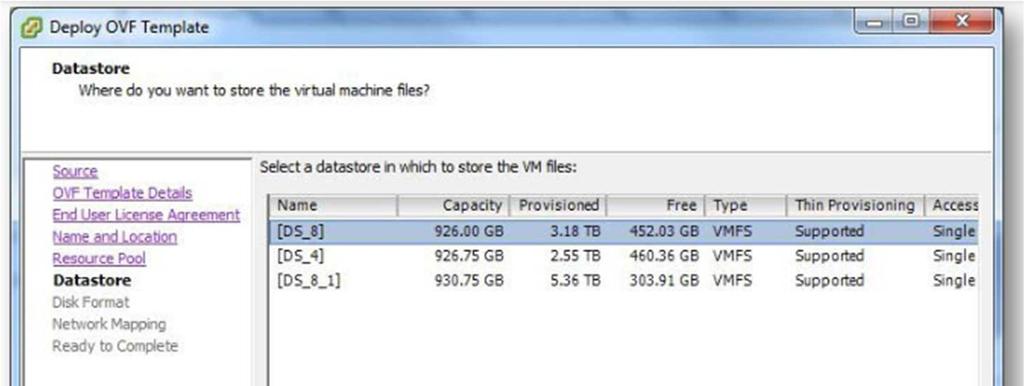 store the virtual disks for the Analyzer Virtual