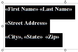 First, make sure that all of your Address Line Fields are highlighted like the image at the right.
