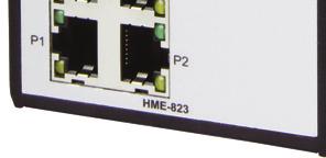 With its high performance switching device, HME-823 provides redundant self-recovery mechanism in less than 50ms on full load which allows you to establish a redundant Ethernet