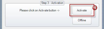 Automatic Activation To activate automatically, just click on Activate.