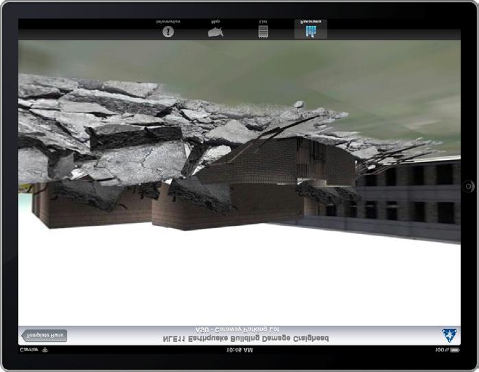 This enhanced, 3D virtual view of building damage available to players in the field is expected to create a new level of realism and a common operating picture for players in future exercises at
