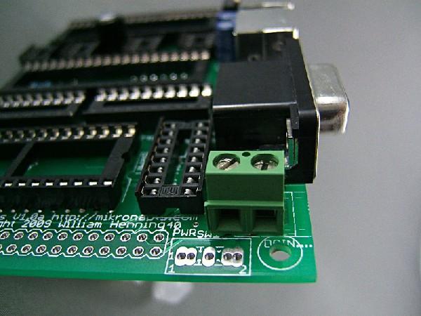 board, use a two screw terminal with 0.2 (5.