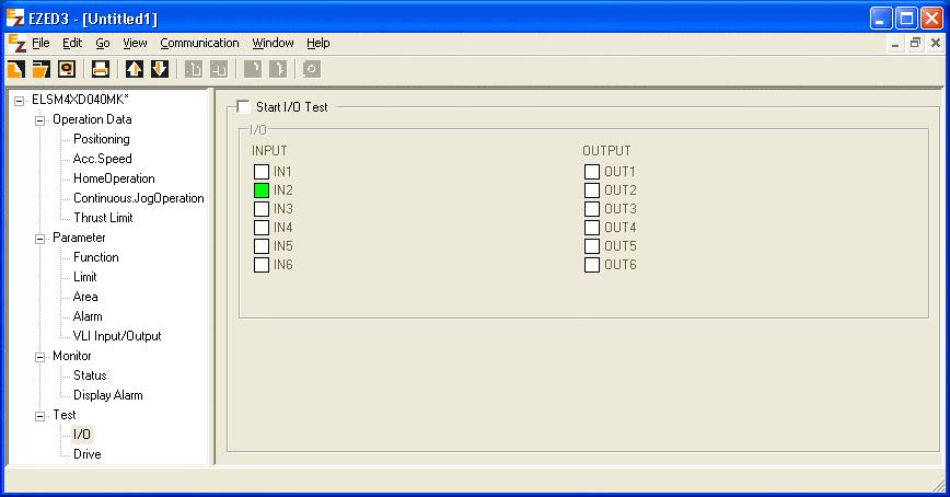 9 Test function 9 Test function You can perform I/O signal test and test operation in the data edit window. 9.1 I/O test You can monitor input signals and cause output signals to forcibly output.