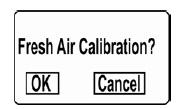 Cal due expired and fresh air calibration If the QRAE displays CAL due expired This indicate the present calibration