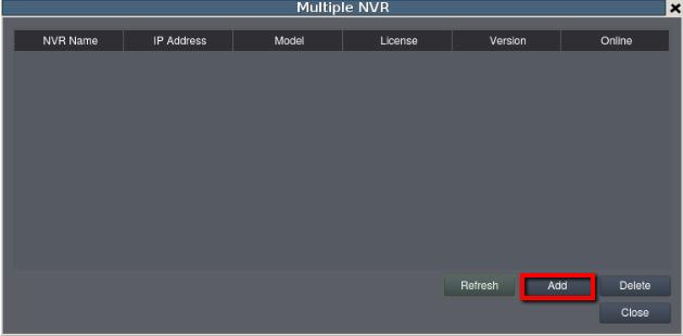 From the NVR3308 interface, enter in local client,