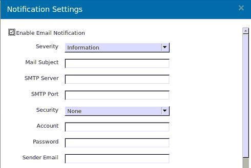 5. Check Enable Email Notification then configure the