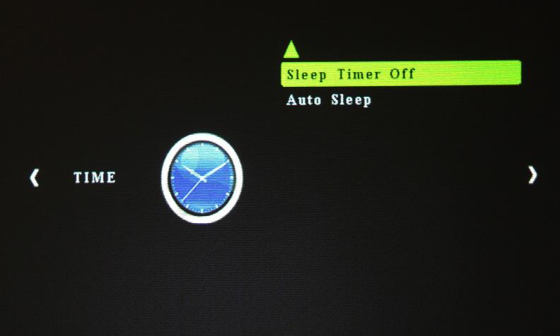 Time Settings Sleep Timer Sets when projector goes to sleep Auto Sleep Sets auto