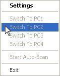 KVM Switcher Operation Reference Switch to Computer x by Operation Menu