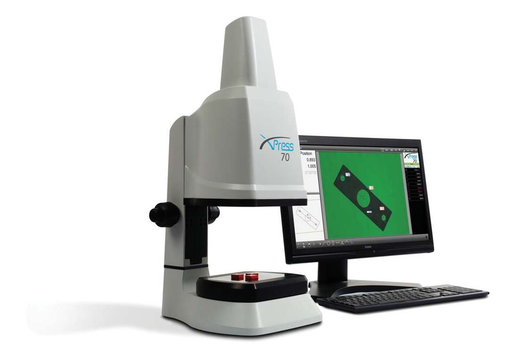 The instant measurement system FM 557119 - Rapid, high accuracy 2D measurement system, within the field of view (FOV) - Place and press functionality - No need