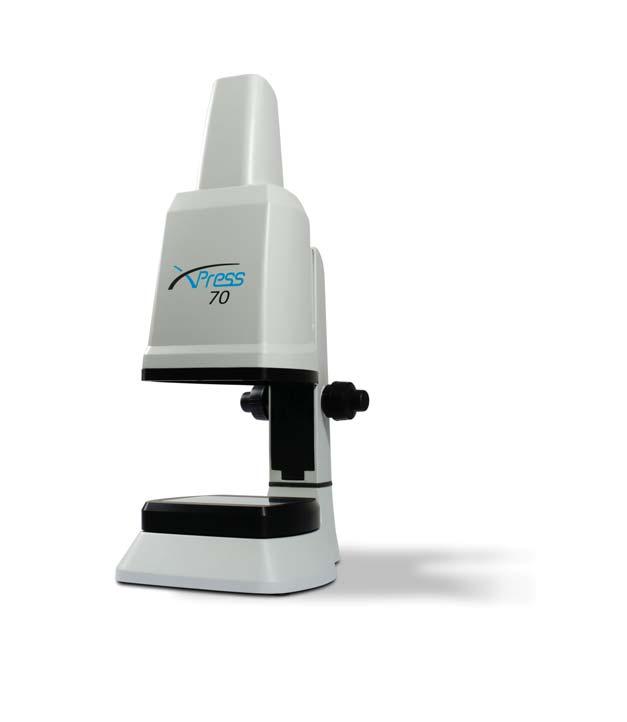 Rapid, high accuracy 2D measurement system, within the field of view (FOV). No need to focus, or position sample.