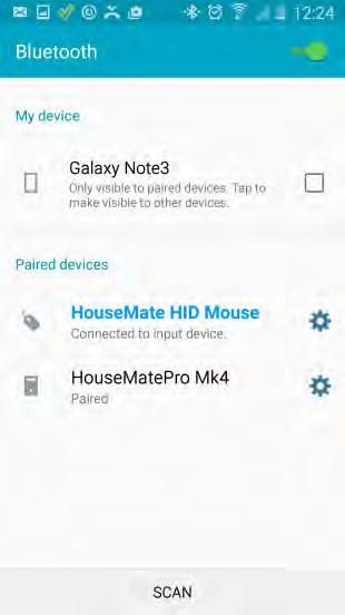 Note: If your device appears as HouseMate Switch at this stage then it is booted for an ios device and will not work on an Android.